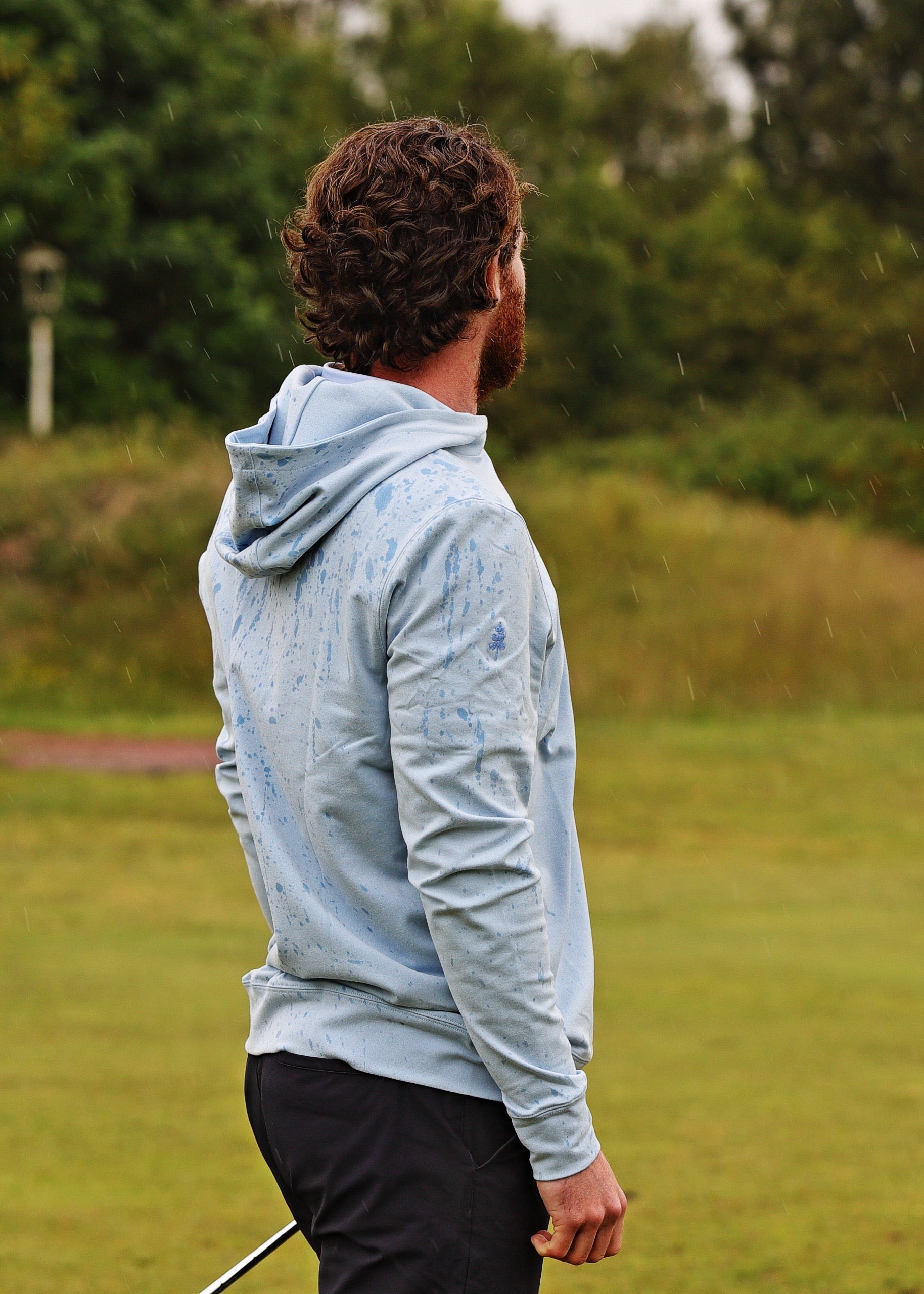 THE HESKETH - HEATHERED POWDER BLUE HOODIE