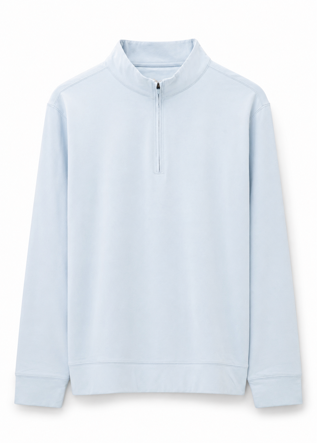 THE AINSDALE - HEATHERED POWDER BLUE 1/4 ZIP