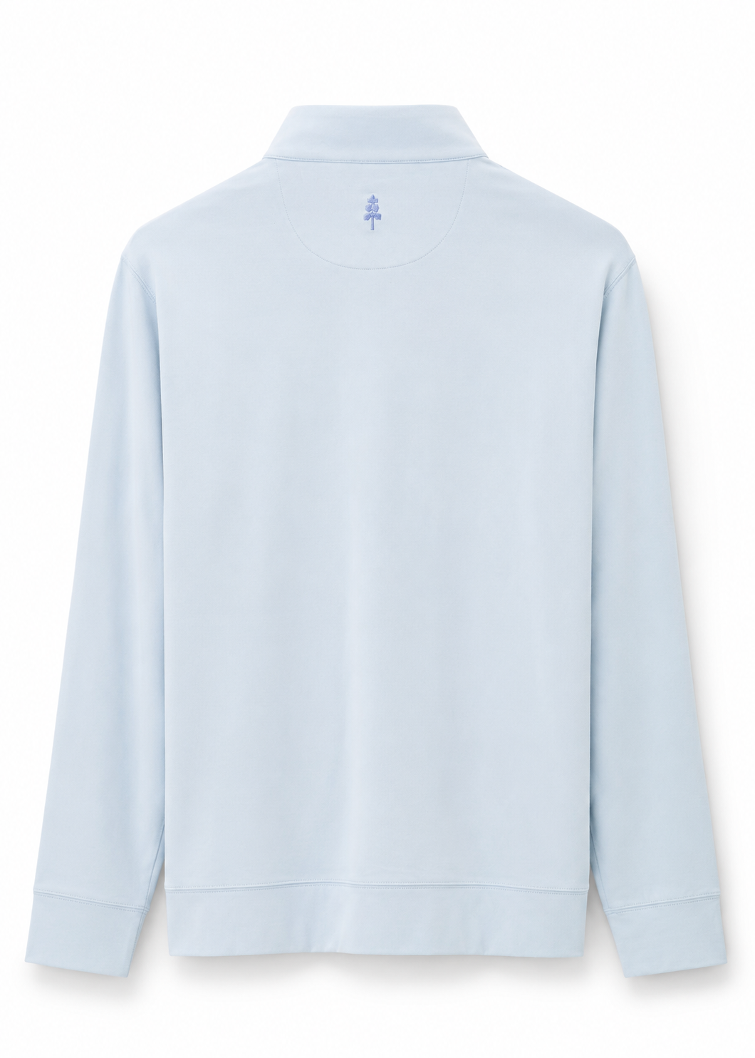 THE AINSDALE - HEATHERED POWDER BLUE 1/4 ZIP