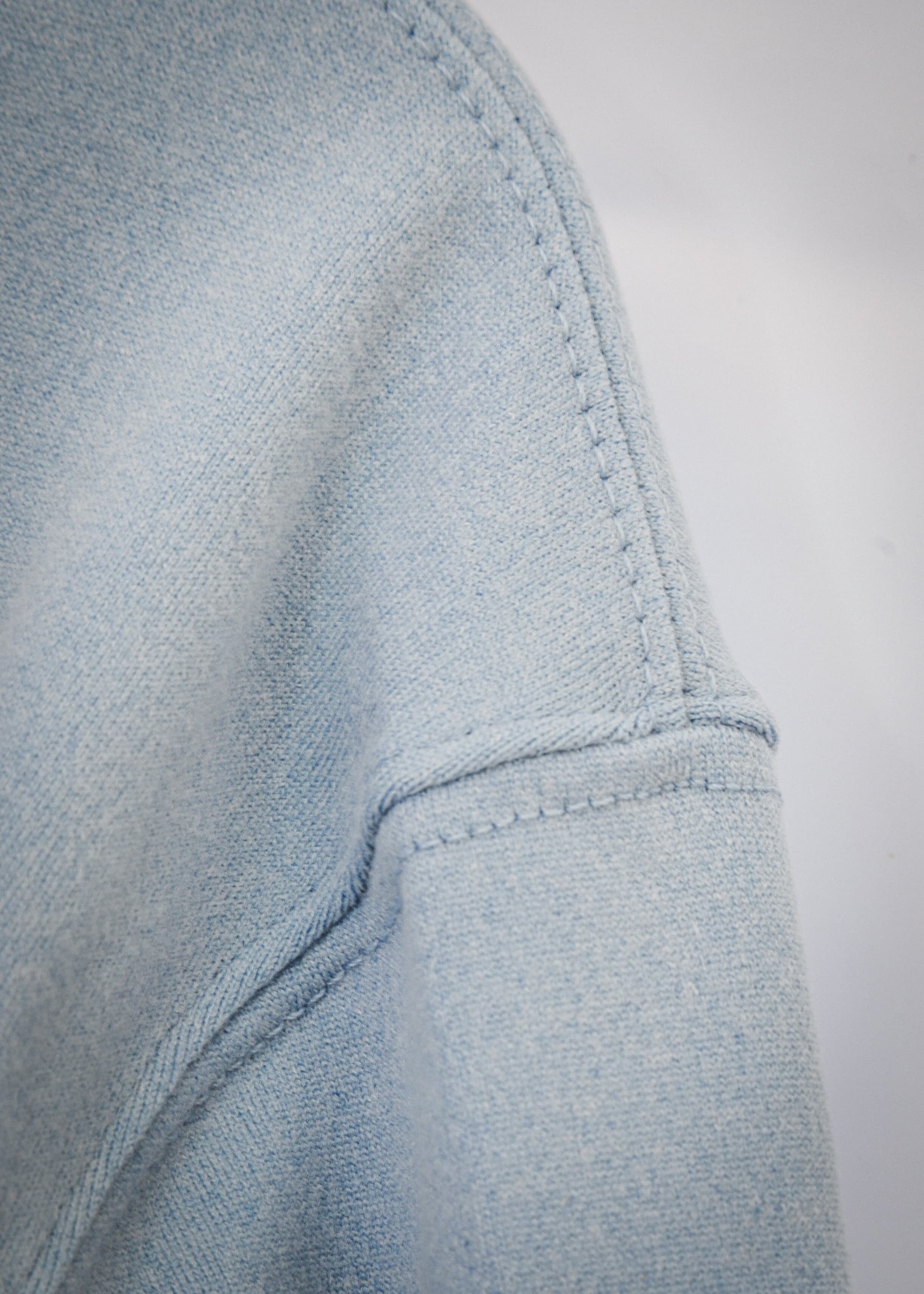 THE AINSDALE - HEATHERED POWDER BLUE 1/4 ZIP